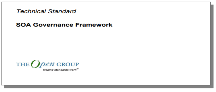 Open Group - SOA Governance